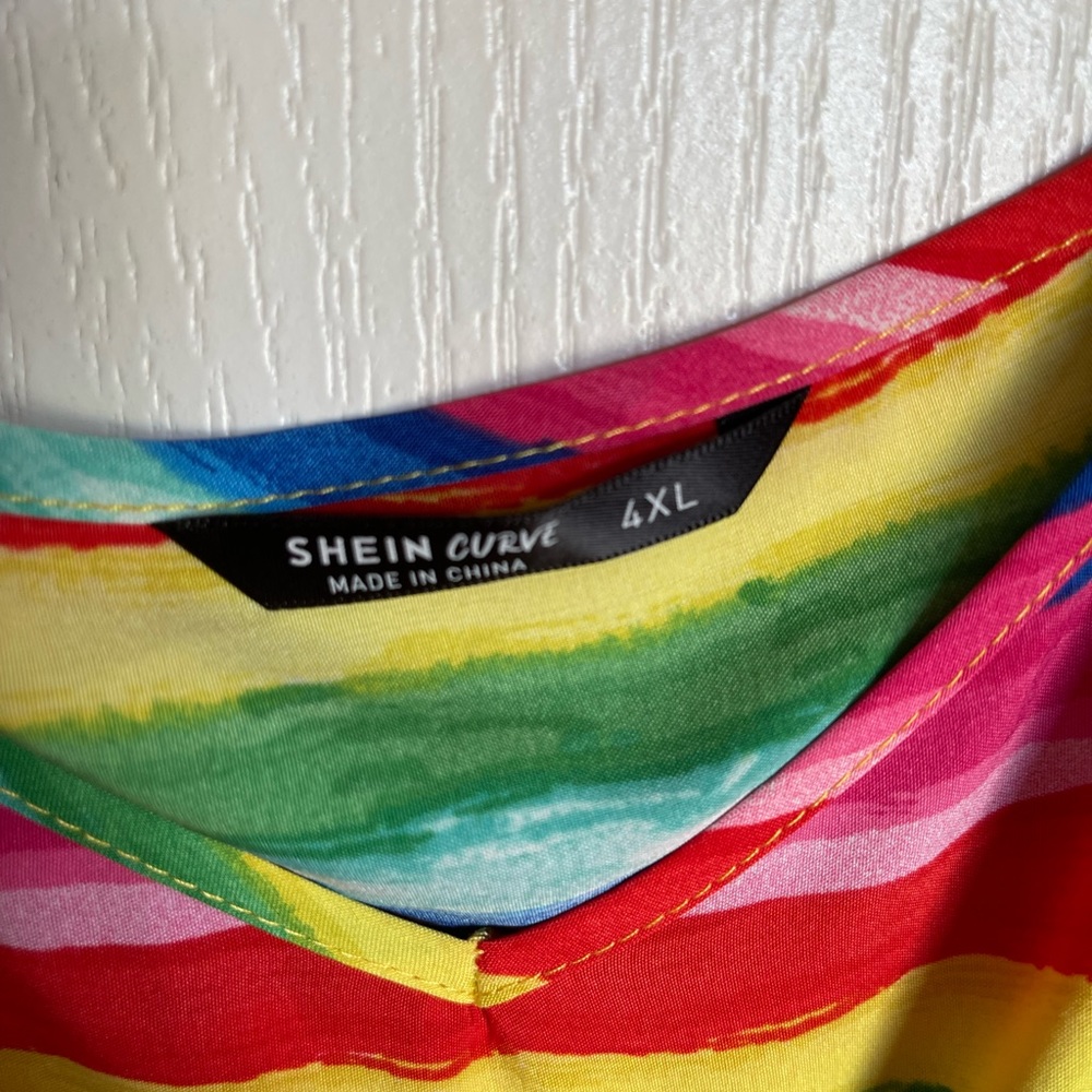 Shein nwot 4x rainbow sundress - Picture 4 of 7